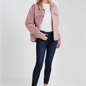 AG women’s legging ankle supper skinny jeans, size 26, dark navy